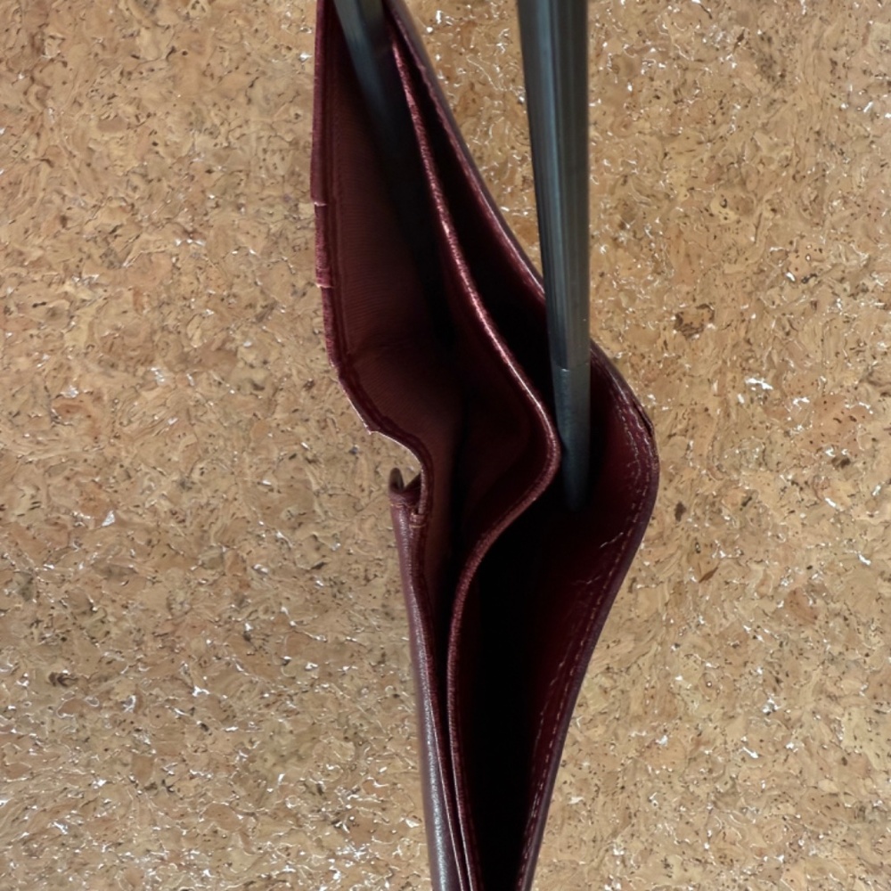Cartier Burgundy Leather Bi-fold Wallet - Picture 11 of 14